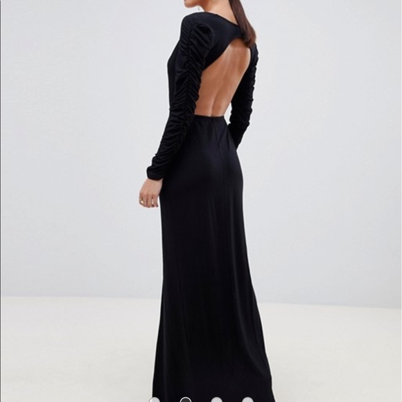 asos backless maxi dress